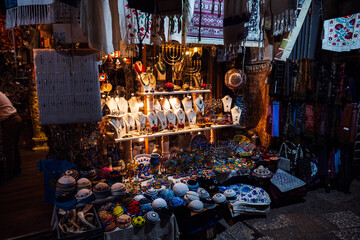 Antique store, city of Jerusalem Israel.