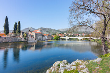Fototapeta na wymiar View over the city of Trebinje, in Bosnia and Herzegovina