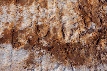 Sand on the beach of dead sea, dead sea Israel.