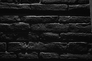 Black brick wall