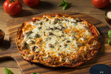 Homemade Sausage and Peppers Pizza