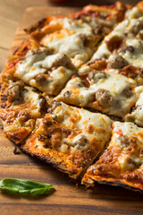 Homemade Sausage and Peppers Pizza