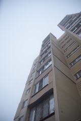 Foggy building