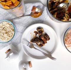 Healthy meal prep or cooking