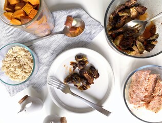 Healthy meal prep or cooking