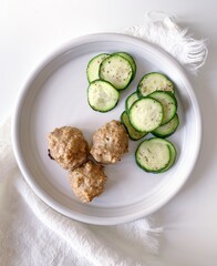 Turkey meatball meal prep healthy lunch or dinner
