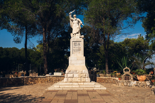 Statue Of Elijah, Mount Carmel Israel.