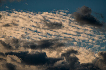 beautiful view of the blue sky with clouds