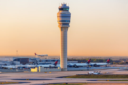 Atlanta Airport ATL Tower in Georgia