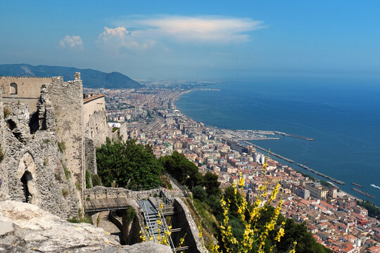 View of Salerno from Castello di Arechi