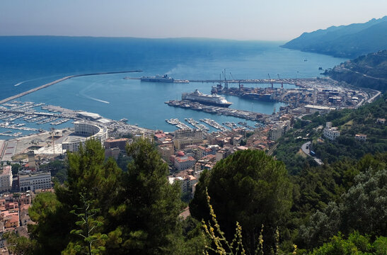 View of Salerno from Castello di Arechi