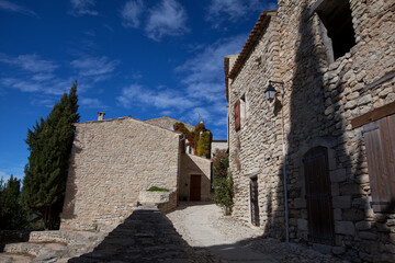 Fototapeta na wymiar Small village in Alpes-de-Haute-Provence, France