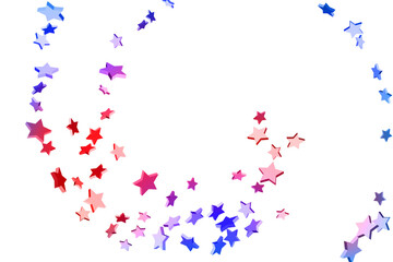Fototapeta premium Abstract confetti flying star.