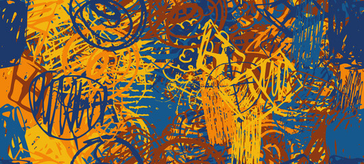 Fototapeta na wymiar Multi-color abstract background. Color seamless texture. Grunge graffiti
