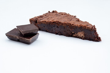 one slice of chocolate brownie