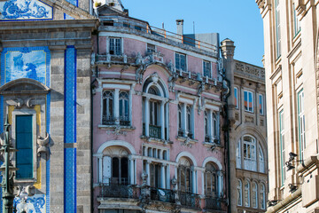 Naklejka premium Porto&nbsp;or Oporto&nbsp; is the&nbsp;second-largest city&nbsp;in&nbsp;Portugal&nbsp;and one of the&nbsp;Iberian Peninsula's major urban areas. Porto is famous for &nbsp;Houses of Ribeira Square located in the historical center of Porto
