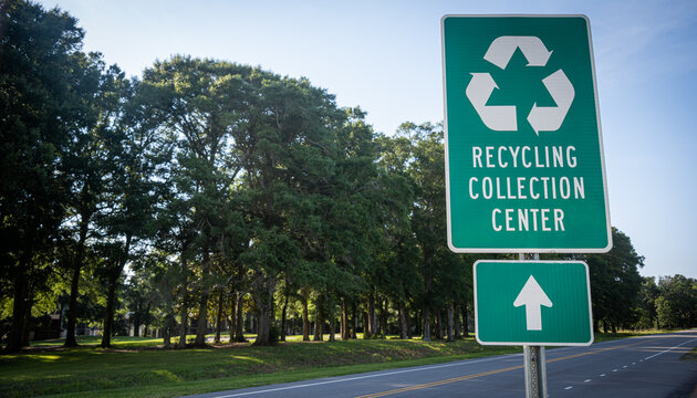 "Recycling Collection Center" Sign