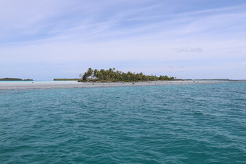 Fototapeta premium Lagon à Rangiroa, Polynésie française