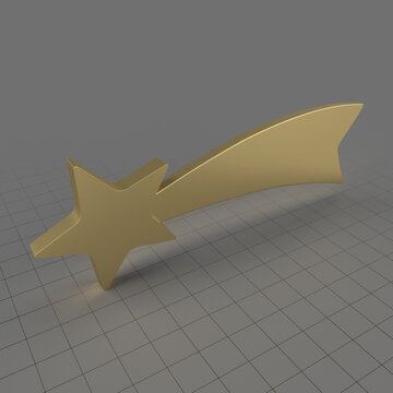 Stylized Christmas comet