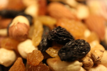 close up of raisins