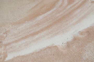 Sable rose à Rangiroa, Polynésie française	