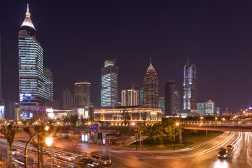 Fototapeta na wymiar Downtown Skyline, Shanghai, China