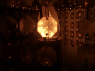 decoracion octagonal de una lampara