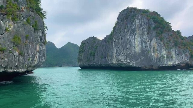 Halong Bay - Limestone Cliffs And Islands, Vietnam,  boat cruise