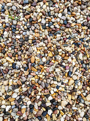 Small colored stones on the path. Can be used for a beautiful background