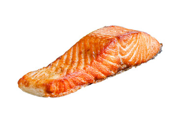 salmon barbecue grill fried Menu concept serving size. food background top view copy space for text keto or paleo pescatarian diet 