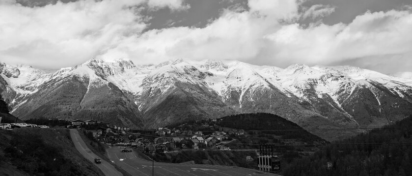 french alps at auron