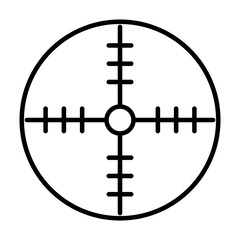 Obraz premium scope target icon, line style
