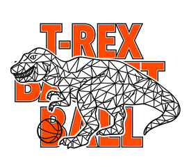 DINOSAURIO T REX GEOMETRICO