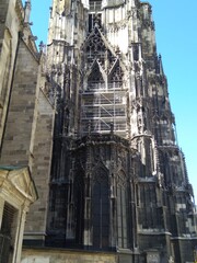 Obraz premium The Cathedral in Vienna in Austria for the restoration of 2017.