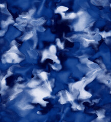 Seamless pattern with Abstract Motifs in Tie Dye Style