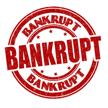Bankrupt Sign Or Stamp