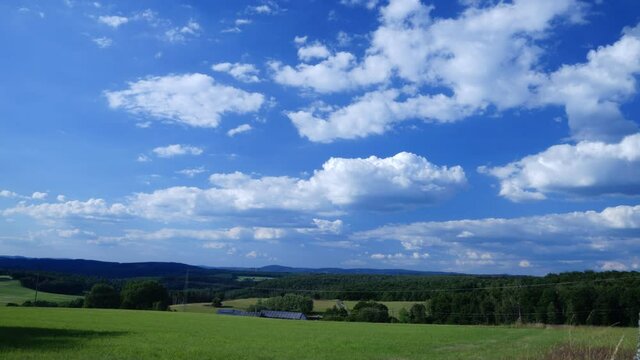 landscape with clouds time lapse