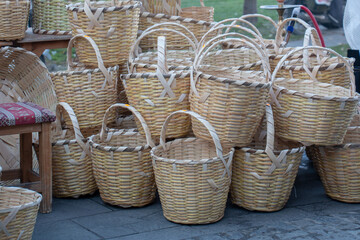 Baskets in bazaar