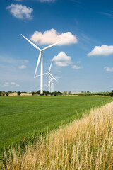 wind turbine in the wind