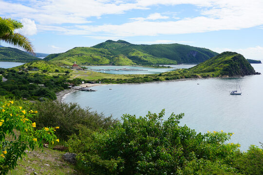 View of Christophe Harbor, a boat marina in Saint Kitts