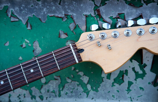 Electric Guitar Grunge Background