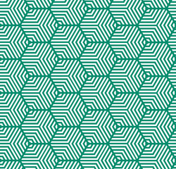 Multi hexagonal line seamless repeat pattern background