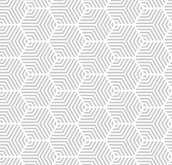 Multi hexagonal line seamless repeat pattern background
