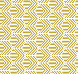 Multi hexagonal line seamless repeat pattern background