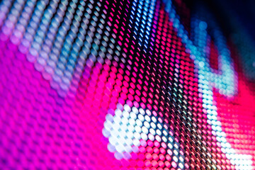 CloseUp LED blurred screen. LED soft focus background. abstract background ideal for design.
