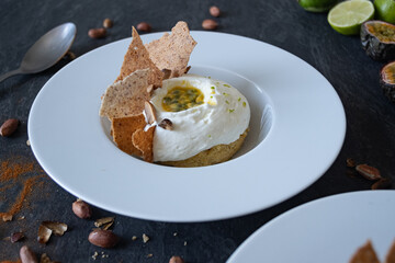 dessert aux fruits de la passion