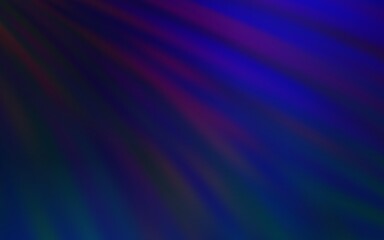 Dark BLUE vector background with stright stripes. Modern geometrical abstract illustration with Lines. Pattern for ad, booklets, leaflets.