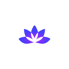 Fototapeta premium lotus flower icon templet logo 
