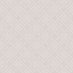 Grey background pattern. Geometric seamless pattern: for fabric, tile, interior design or wallpaper. Vector background image