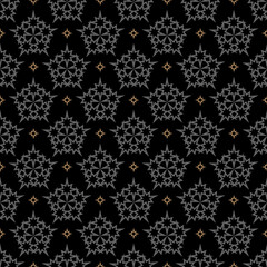 Modern background pattern. Dark seamless pattern with stars for fabric, tile, interior design. The texture of the Wallpaper. Vector image background